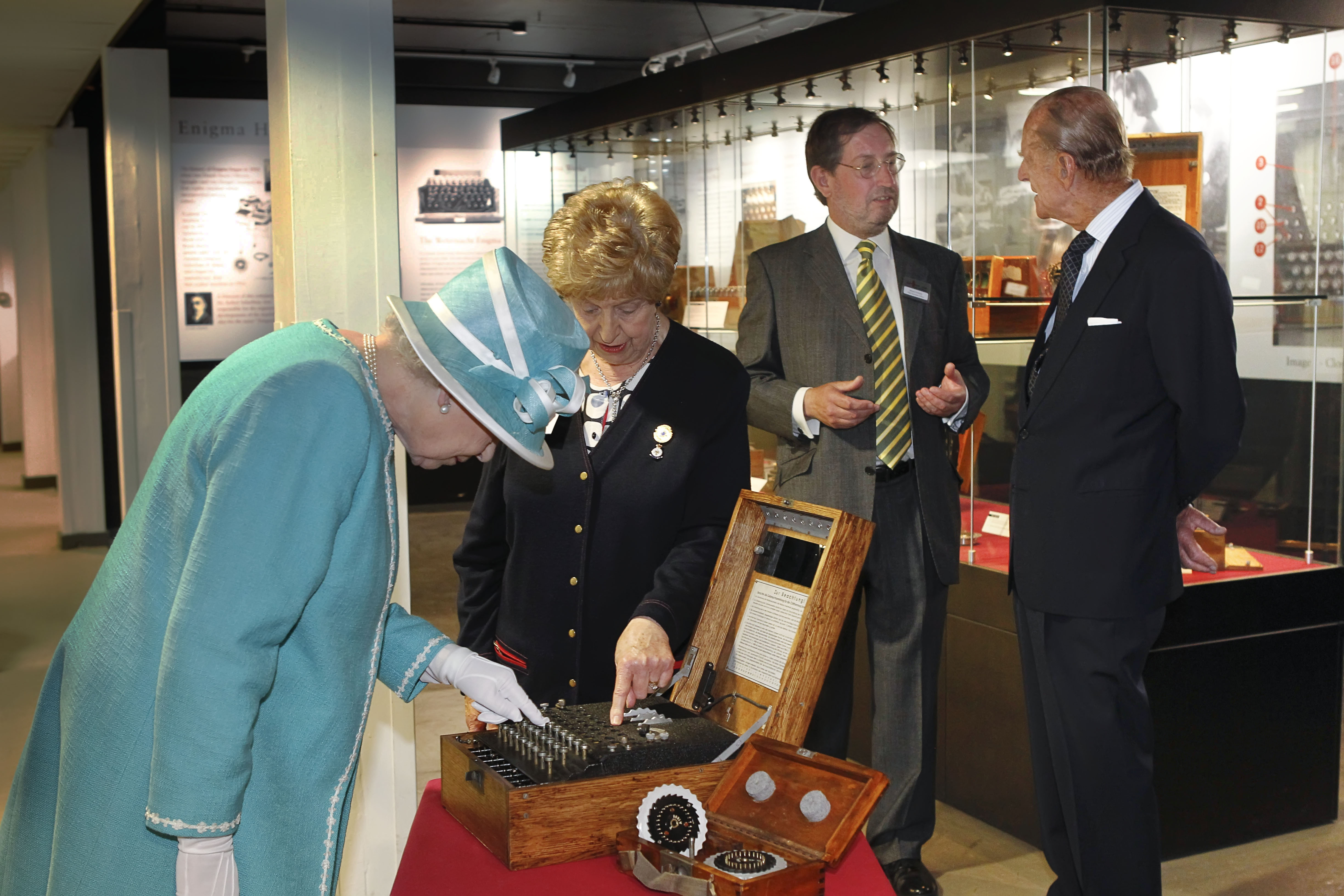 HMQ at Bletchley Park