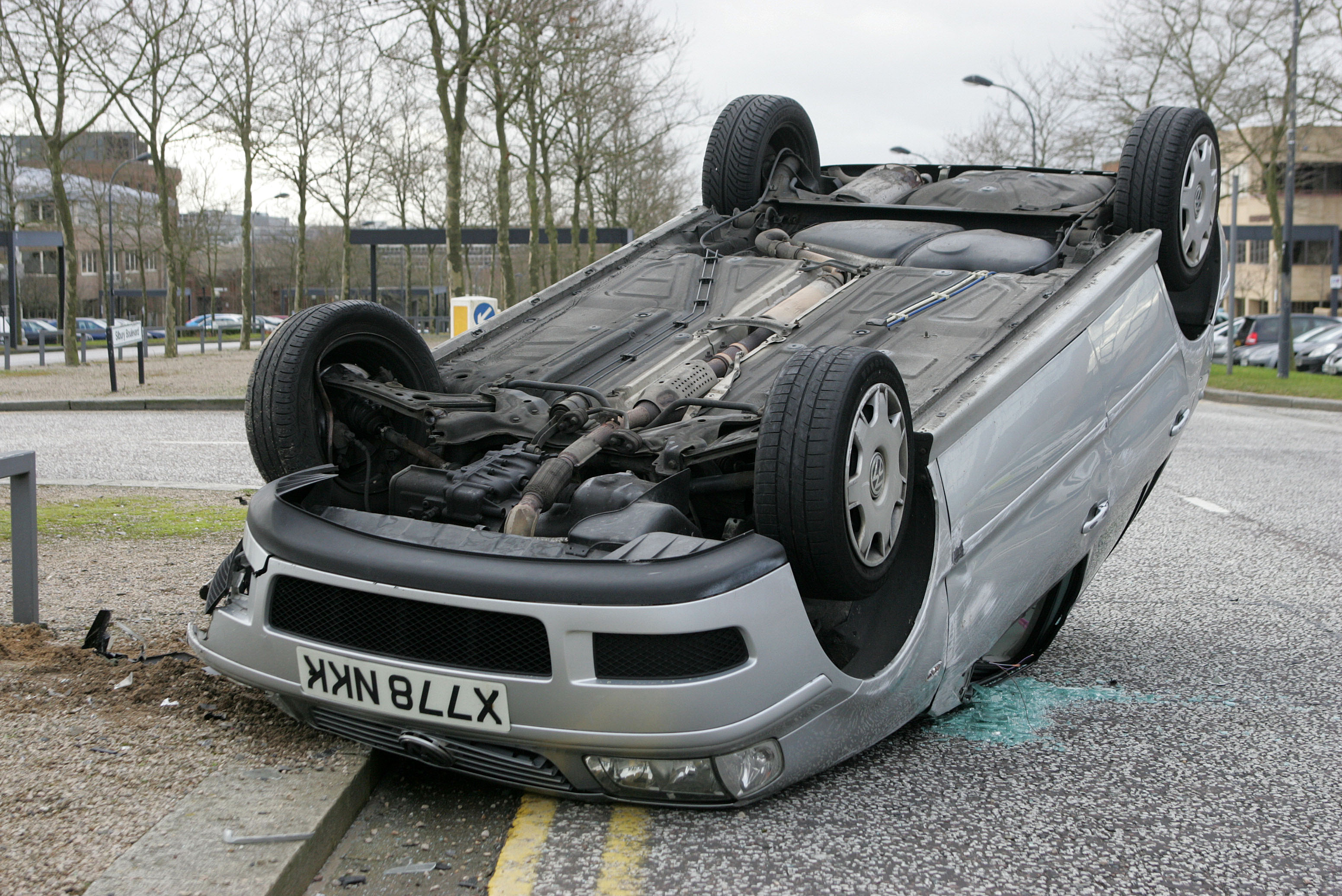 overturned Car
